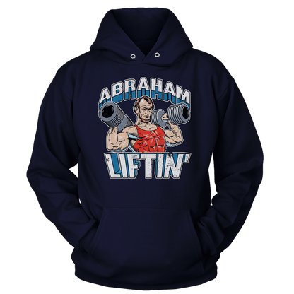 T-shirt Unisex Hoodie / Navy / S Abraham Liftin'