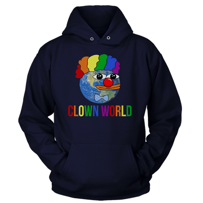 T-shirt Unisex Hoodie / Navy / S Clown World