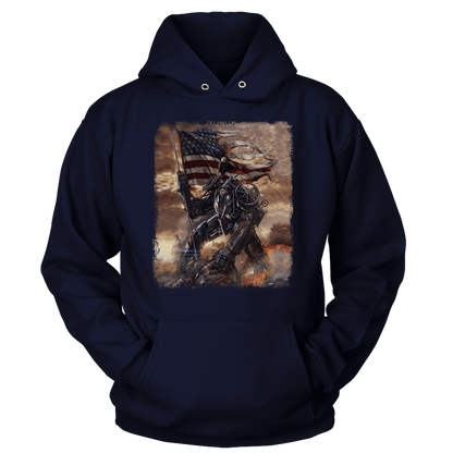 Apparel Unisex Hoodie / Navy / S FDR Battle for America