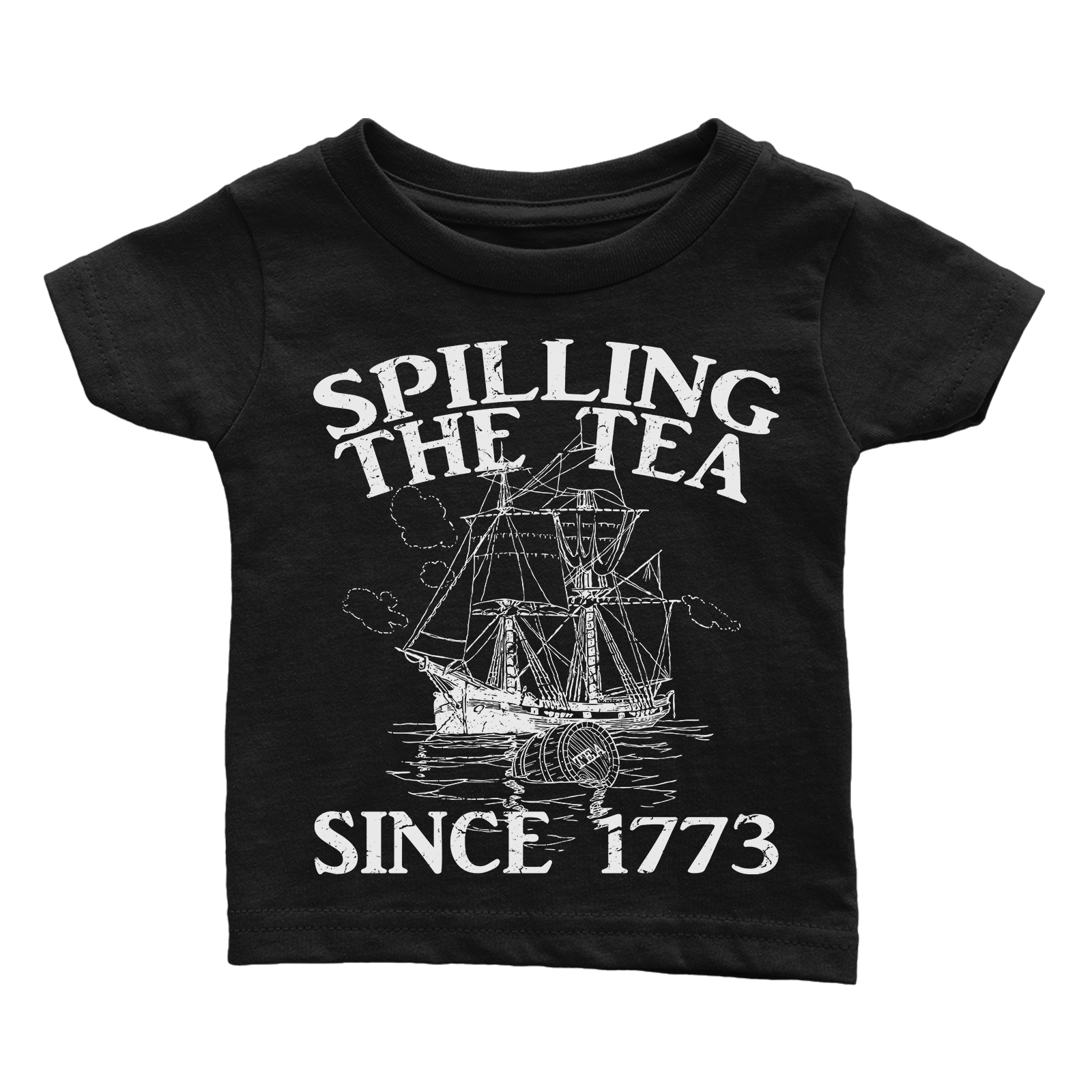 Apparel Premium Infant Shirt / Black / 6 Months Spilling The Tea Since 1773 - Rugrats