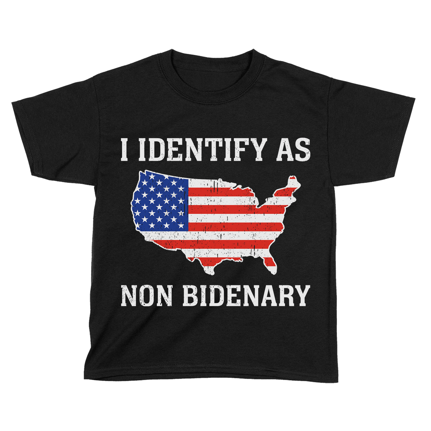T-shirt Premium Kids Shirt / Black / YXS I Identify As Non Bidenary - Kids