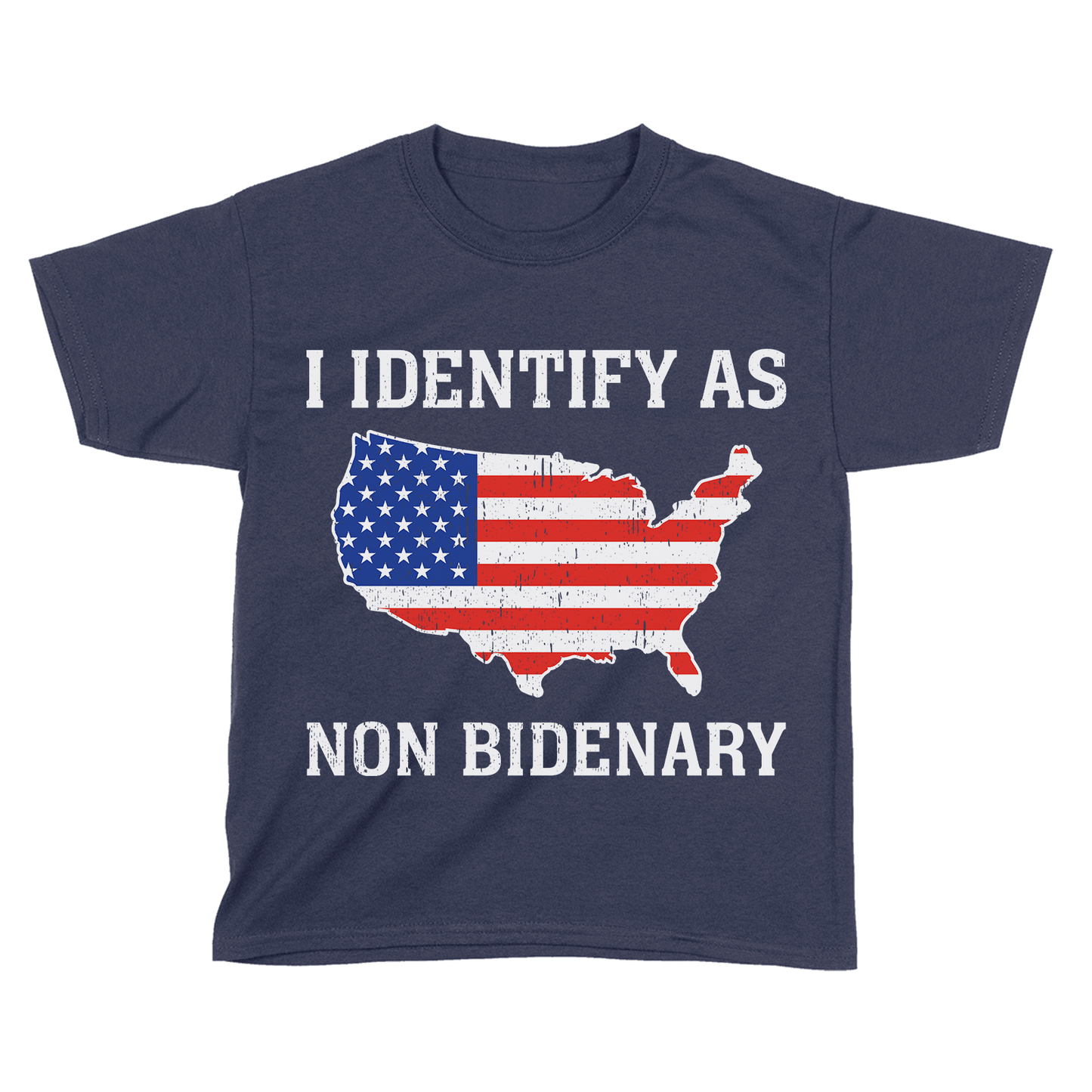 T-shirt Premium Kids Shirt / Midnight Navy / YXS I Identify As Non Bidenary - Kids