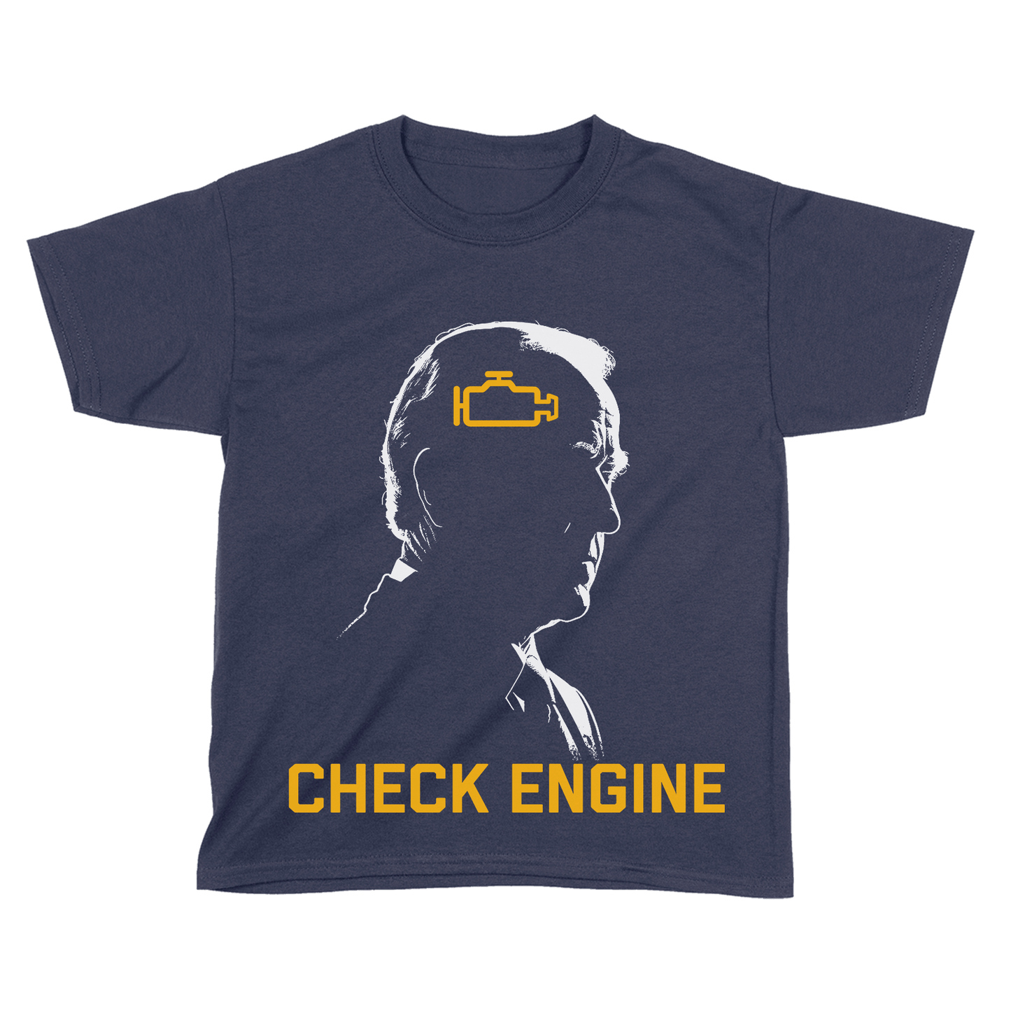 Apparel Premium Kids Shirt / Midnight Navy / YXS Joe Biden Check Engine - Kids