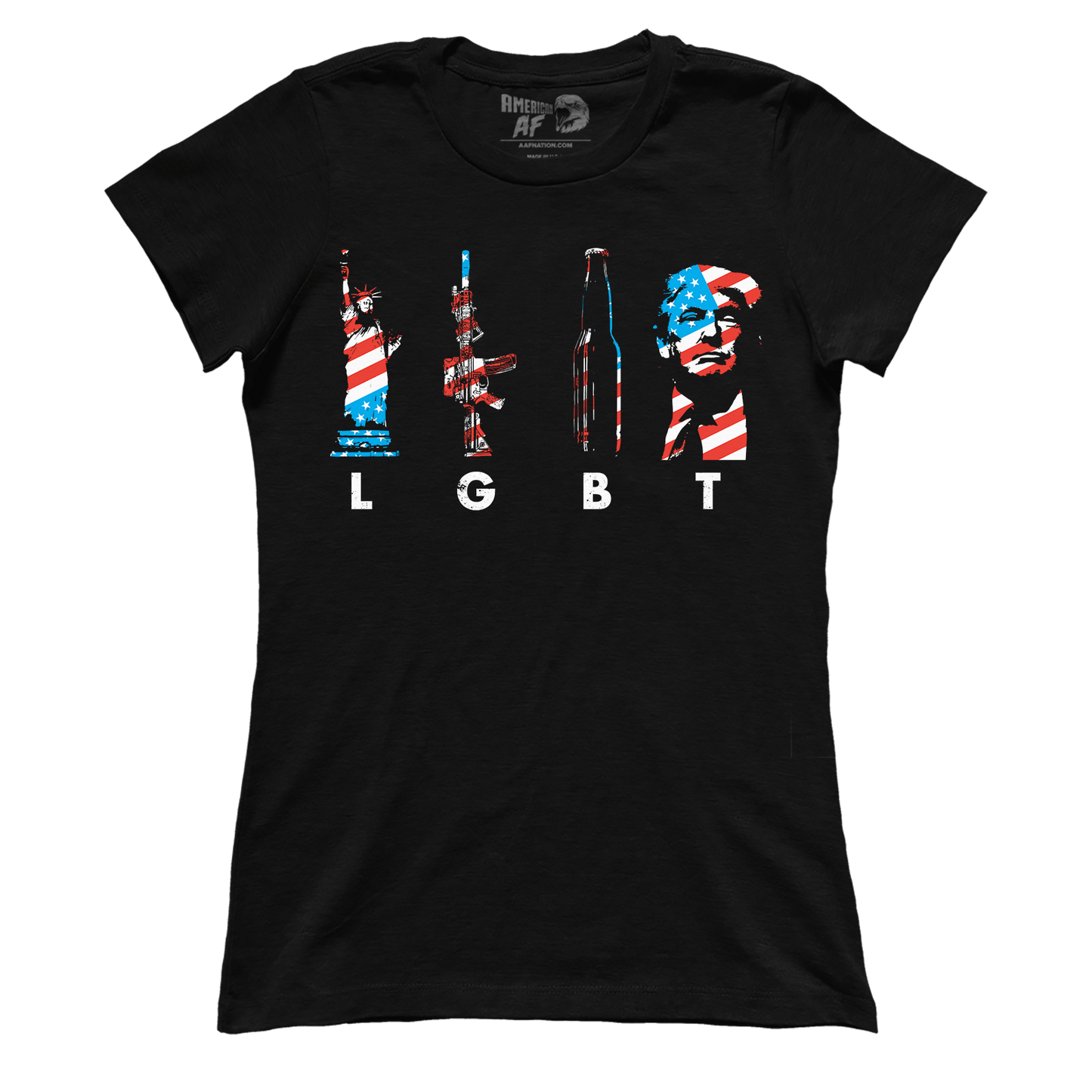 T-shirt Premium Ladies Tee / Black / XS LGBT(rump) 4th of July (Ladies)