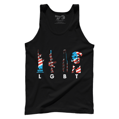 T-shirt Premium Mens Tank / Black / XS LGBT(rump) 4th of July