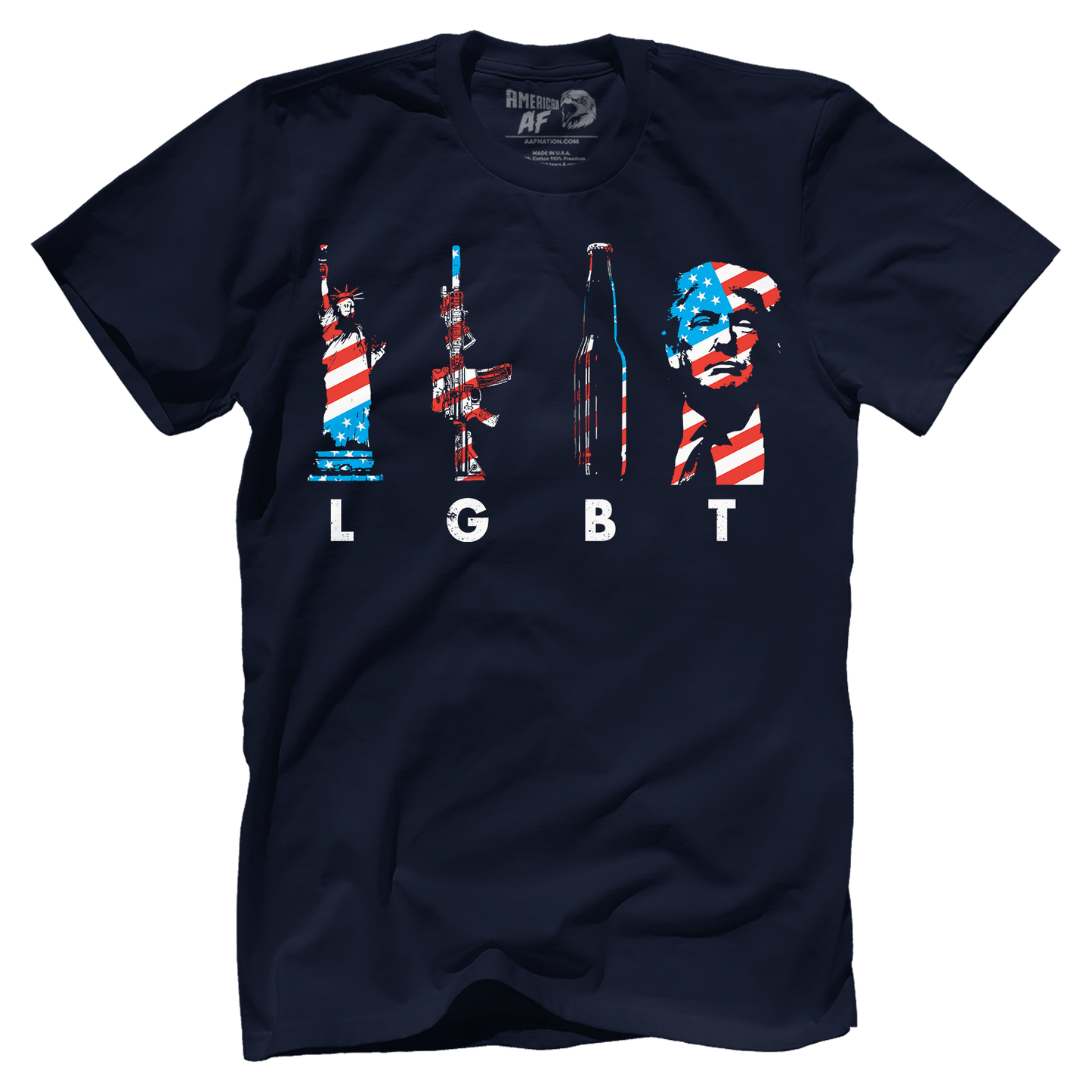 T-shirt Premium Mens Shirt / Midnight Navy / XS LGBT(rump) 4th of July