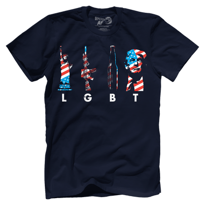 T-shirt Premium Mens Shirt / Midnight Navy / XS LGBT(rump) 4th of July