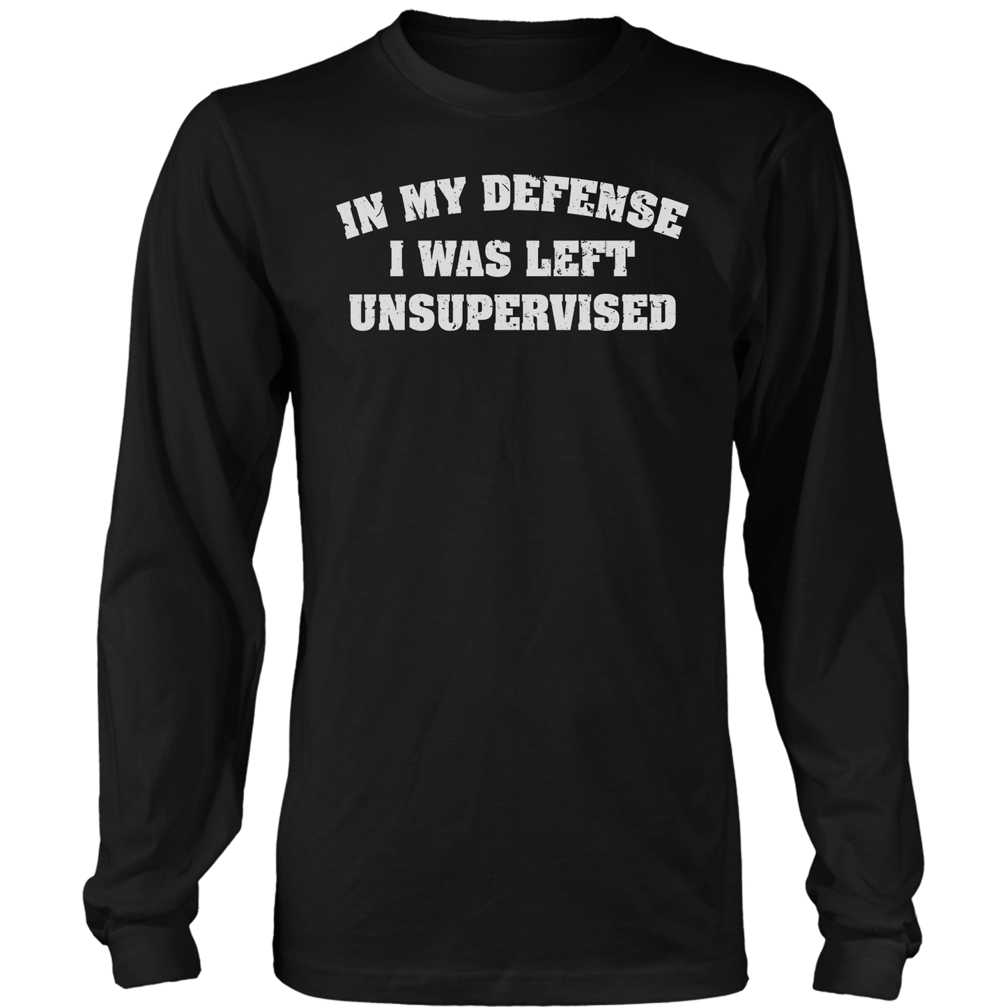 T-shirt Mens Long Sleeve / Black / S In My Defense