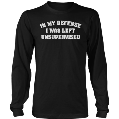 T-shirt Mens Long Sleeve / Black / S In My Defense