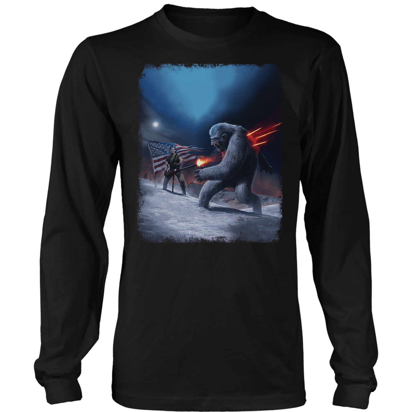 Apparel Mens Long Sleeve / Black / S Chesty Puller Frozen Chosin'