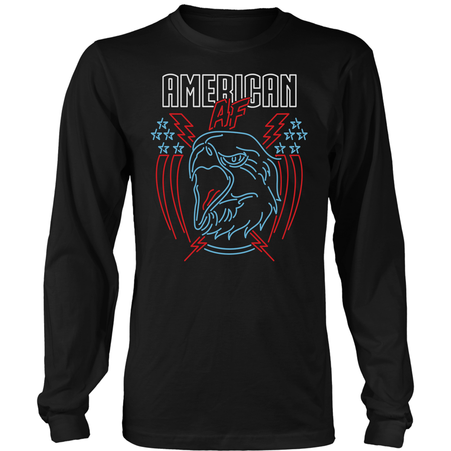 T-shirt Mens Long Sleeve / Black / S AAF Neon