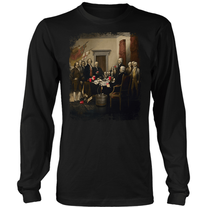 T-shirt Mens Long Sleeve / Black / S Party Like Our Forefathers