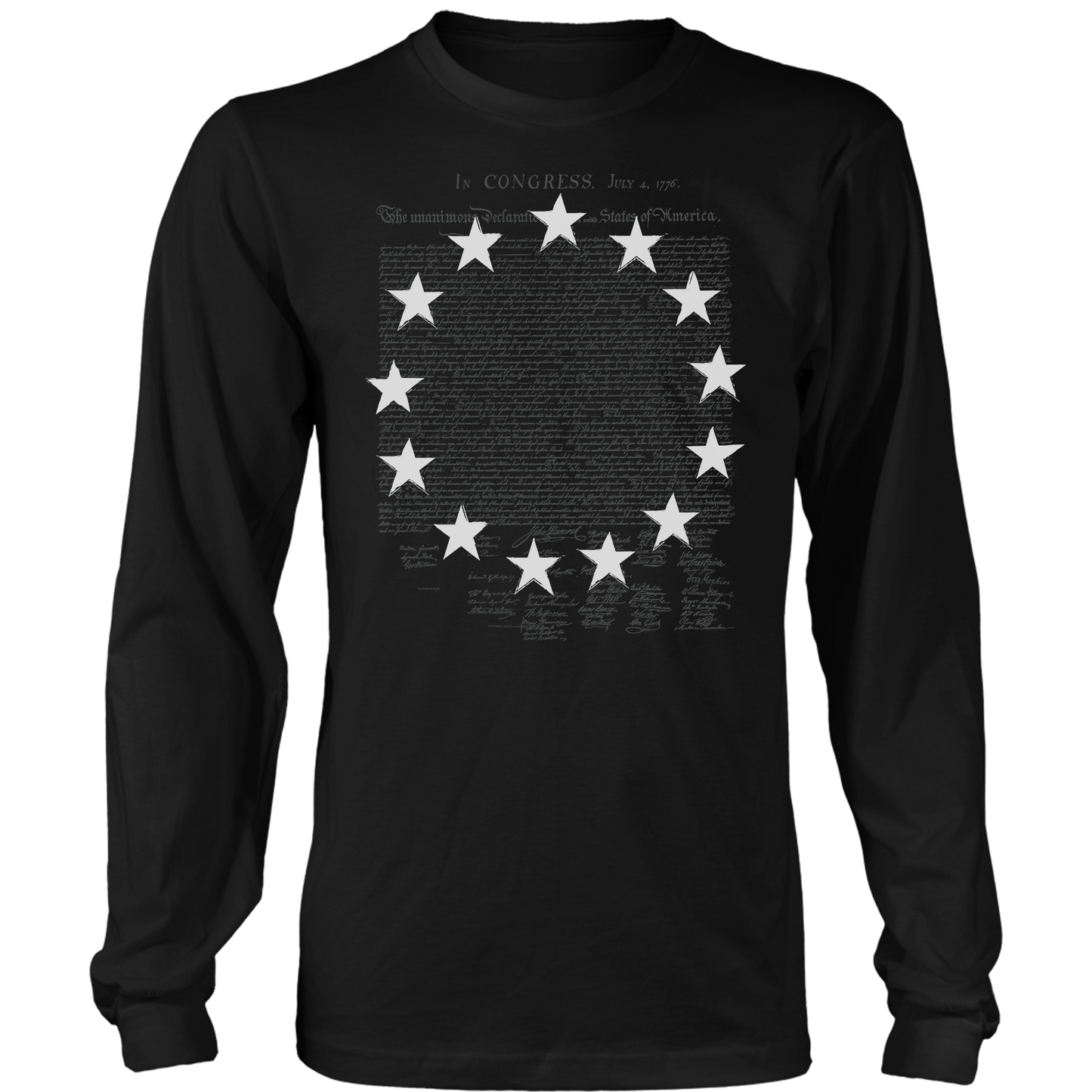 Apparel Mens Long Sleeve / Black / S Betsy Ross 1776
