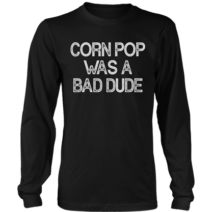 T-shirt Mens Long Sleeve / Black / S Corn Pop