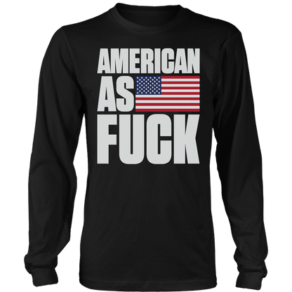 T-shirt Mens Long Sleeve / Black / S American As F! RAW