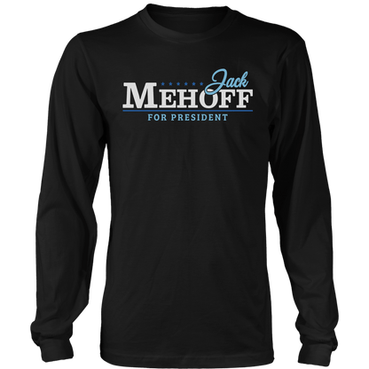 T-shirt Mens Long Sleeve / Black / S Jack Mehoff for President