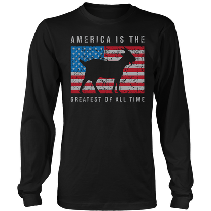 T-shirt Mens Long Sleeve / Black / S GOAT