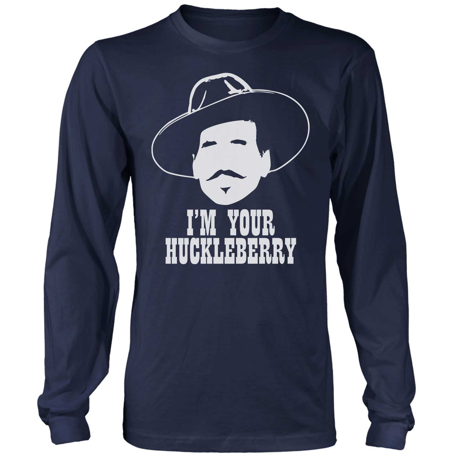 T-shirt Mens Long Sleeve / Midnight Navy / S I'm Your Huckleberry