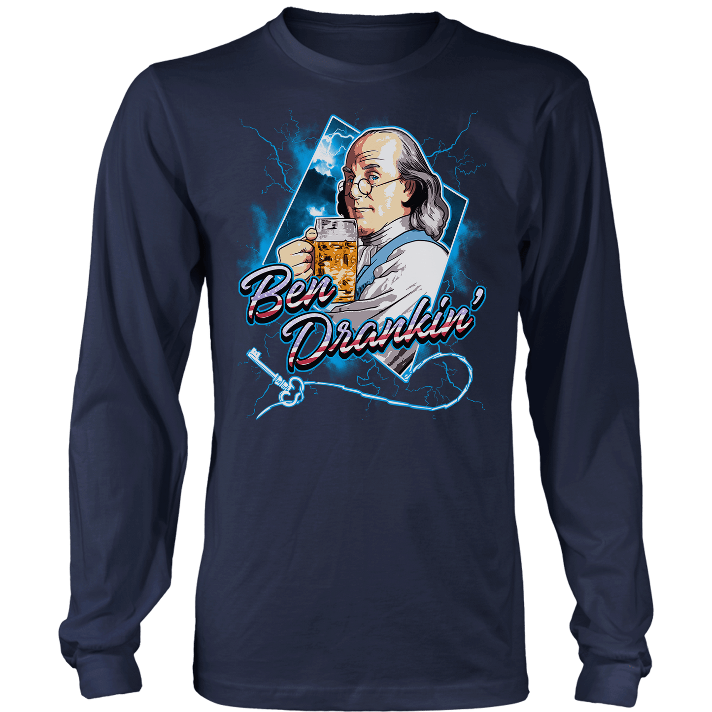 Apparel Mens Long Sleeve / Midnight Navy / S Ben Drankin'