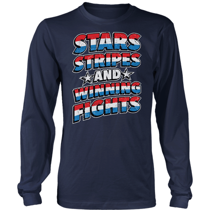 T-shirt Stars Stripes and Winning Fights