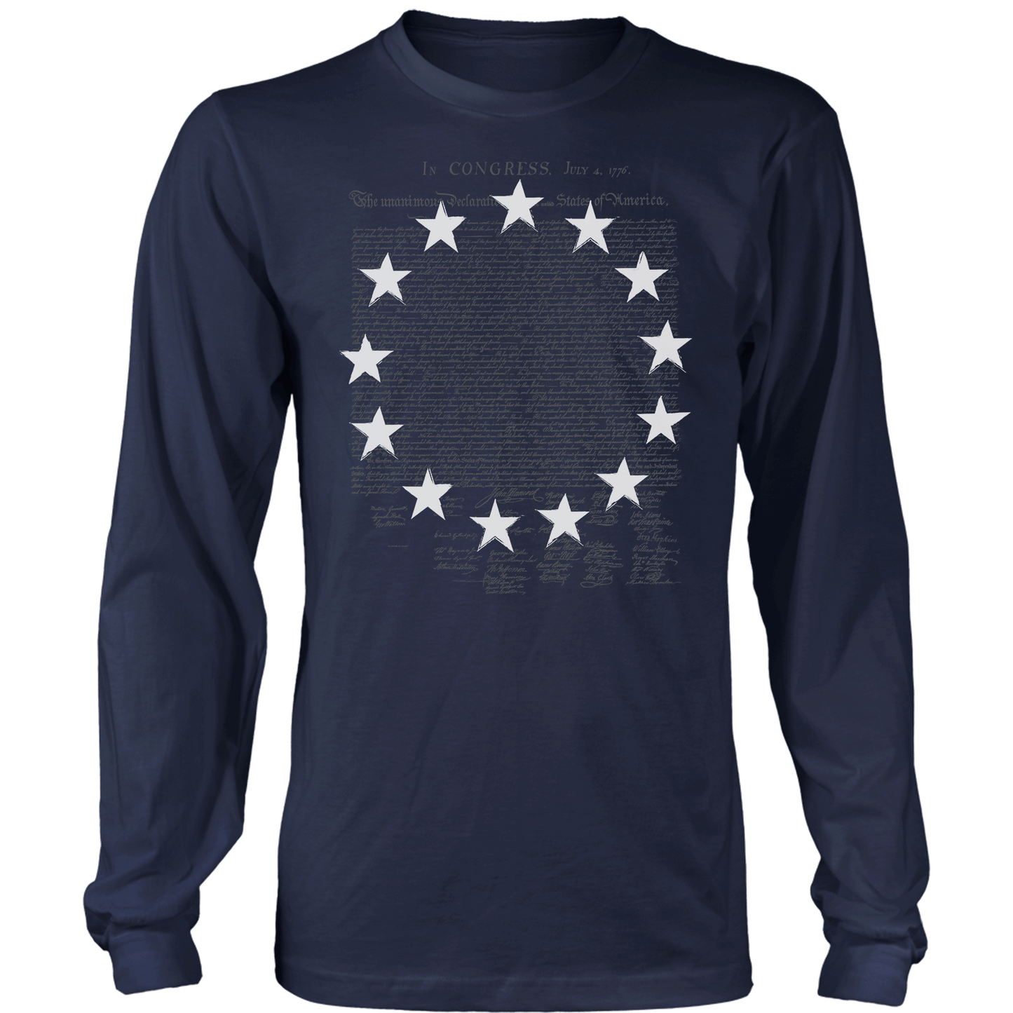 Apparel Mens Long Sleeve / Midnight Navy / S Betsy Ross 1776