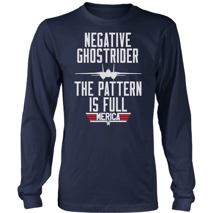 T-shirt Mens Long Sleeve / Midnight Navy / S Negative Ghostrider