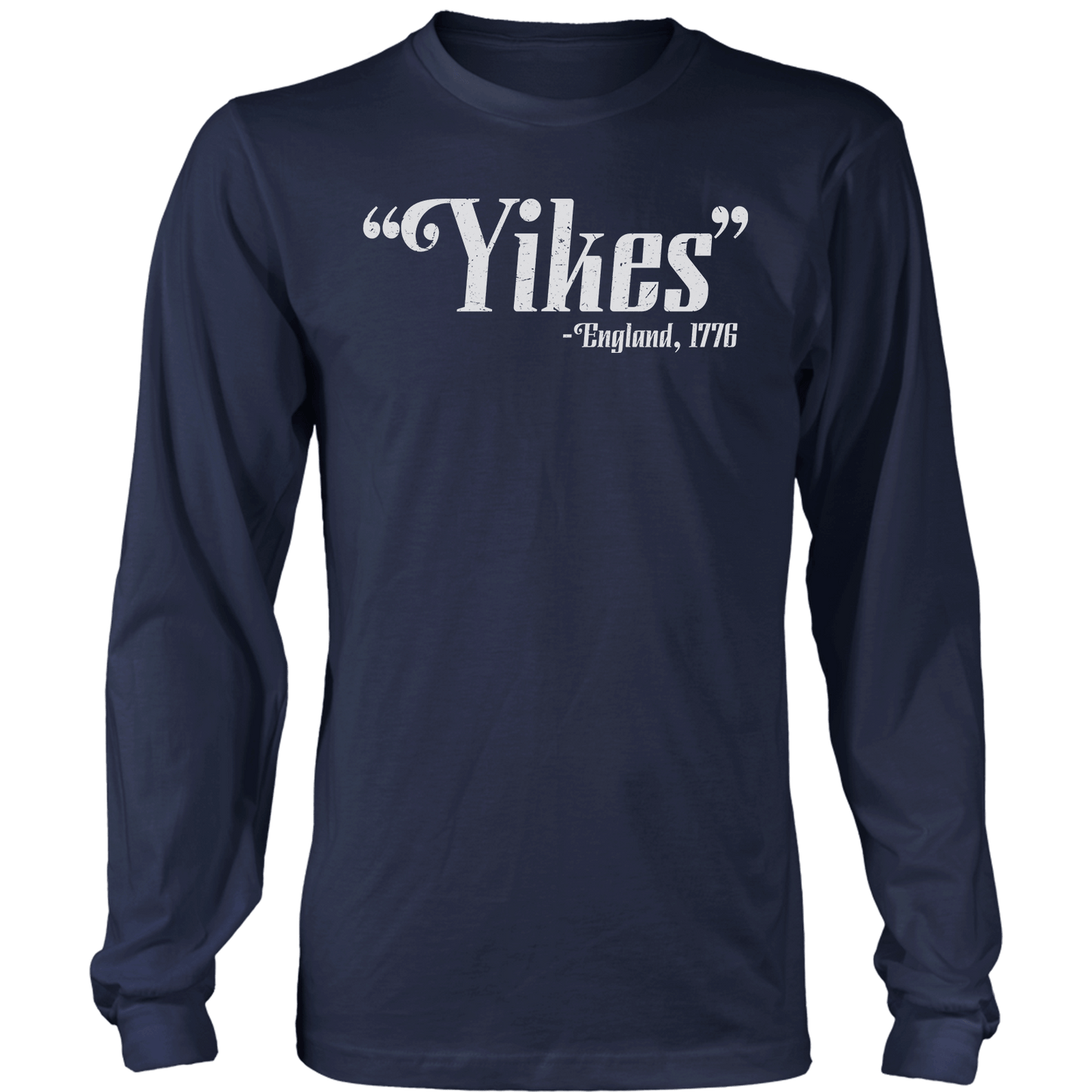 T-shirt Mens Long Sleeve / Midnight Navy / S Yikes 1776