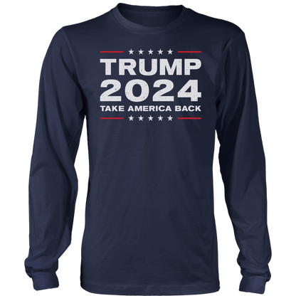 T-shirt Mens Long Sleeve / Midnight Navy / S Take America Back