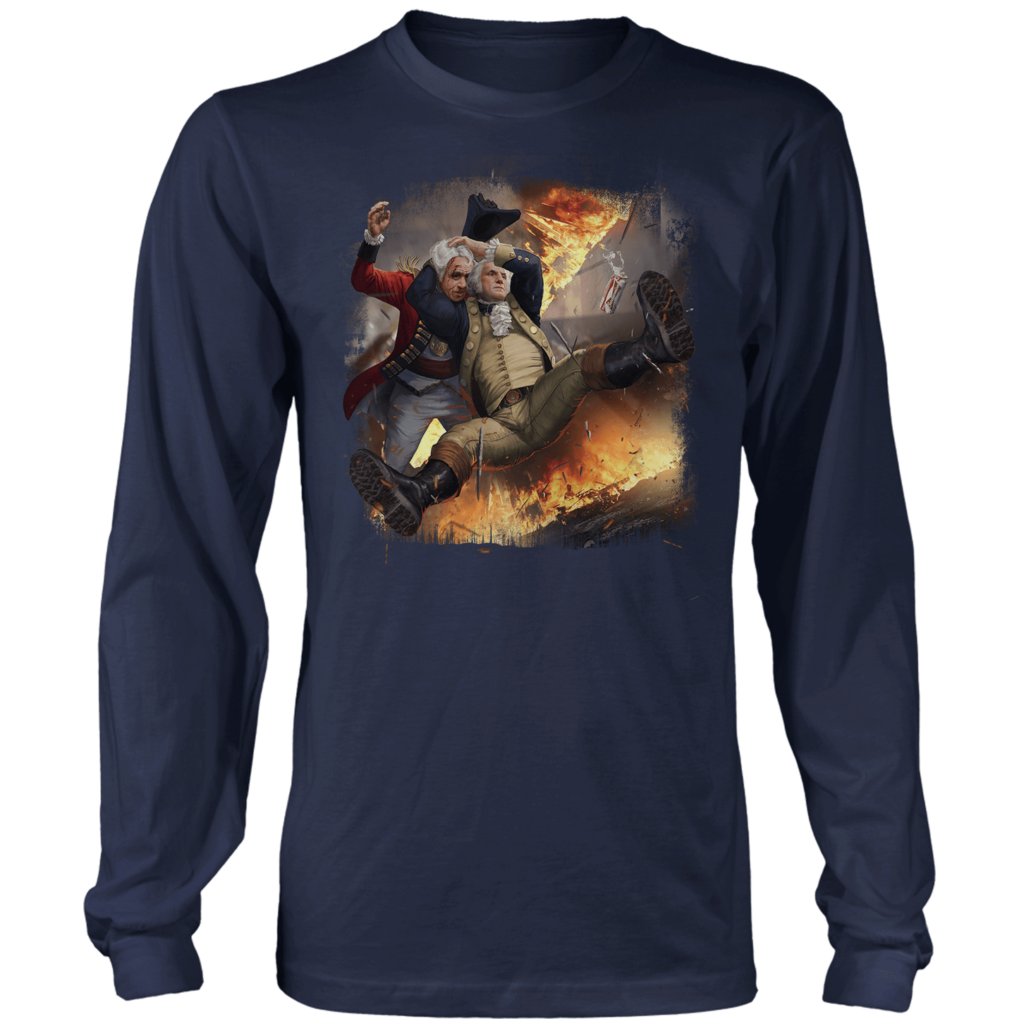 T-shirt Mens Long Sleeve / Midnight Navy / S Washington Stunner