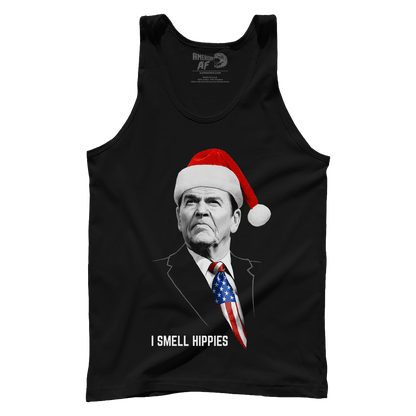 T-shirt Premium Mens Tank / Black / XS I Smell Hippies Christmas