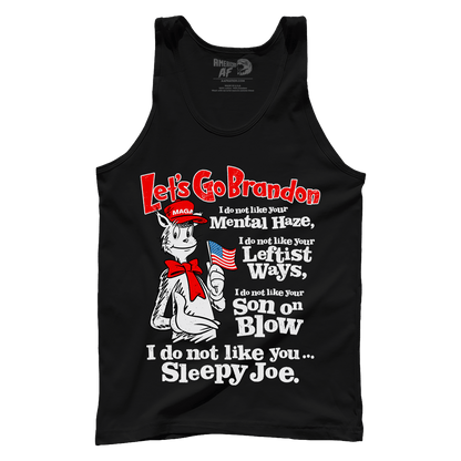 Apparel Premium Mens Tank / Black / XS IDNL Sleepy Joe