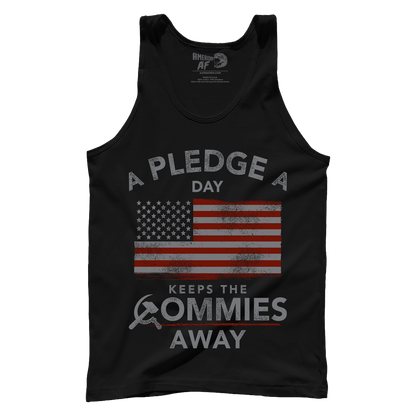 T-shirt Premium Mens Tank / Black / XS A Pledge a Day Keeps the Commies Away