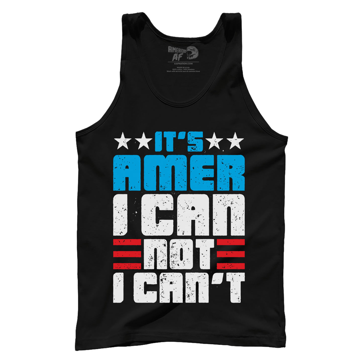 Apparel Premium Mens Tank / Black / XS Amer I Can