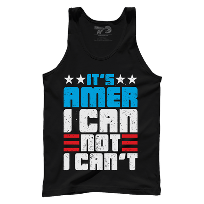 Apparel Premium Mens Tank / Black / XS Amer I Can