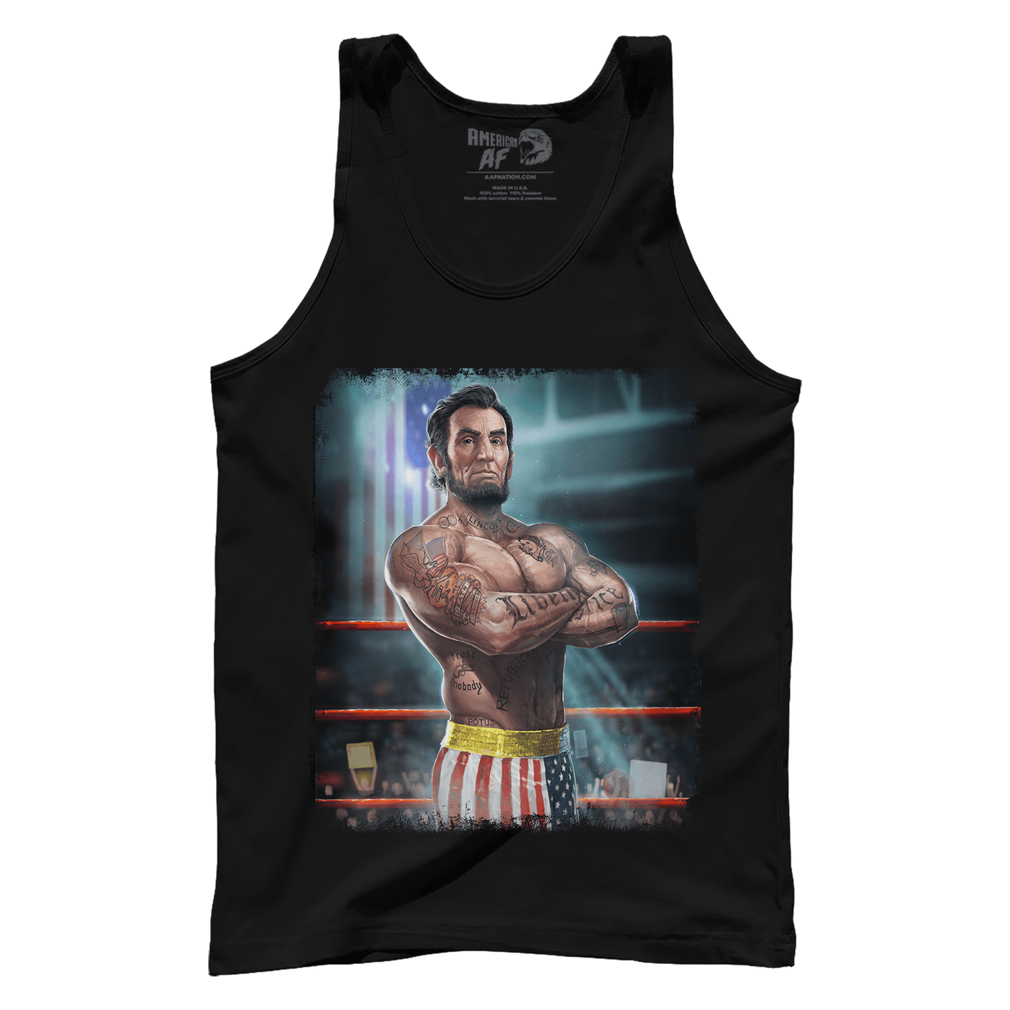 T-shirt Premium Mens Tank / Black / XS Abe the Champ V2