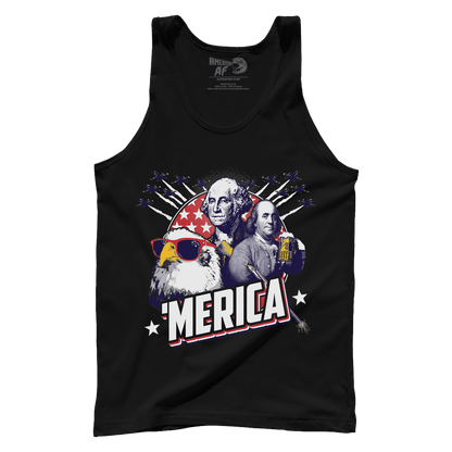 T-shirt Premium Mens Tank / Black / XS Merica F Yeah