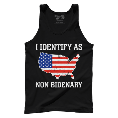 T-shirts Premium Mens Tank / Black / XS I Identify As Non Bidenary