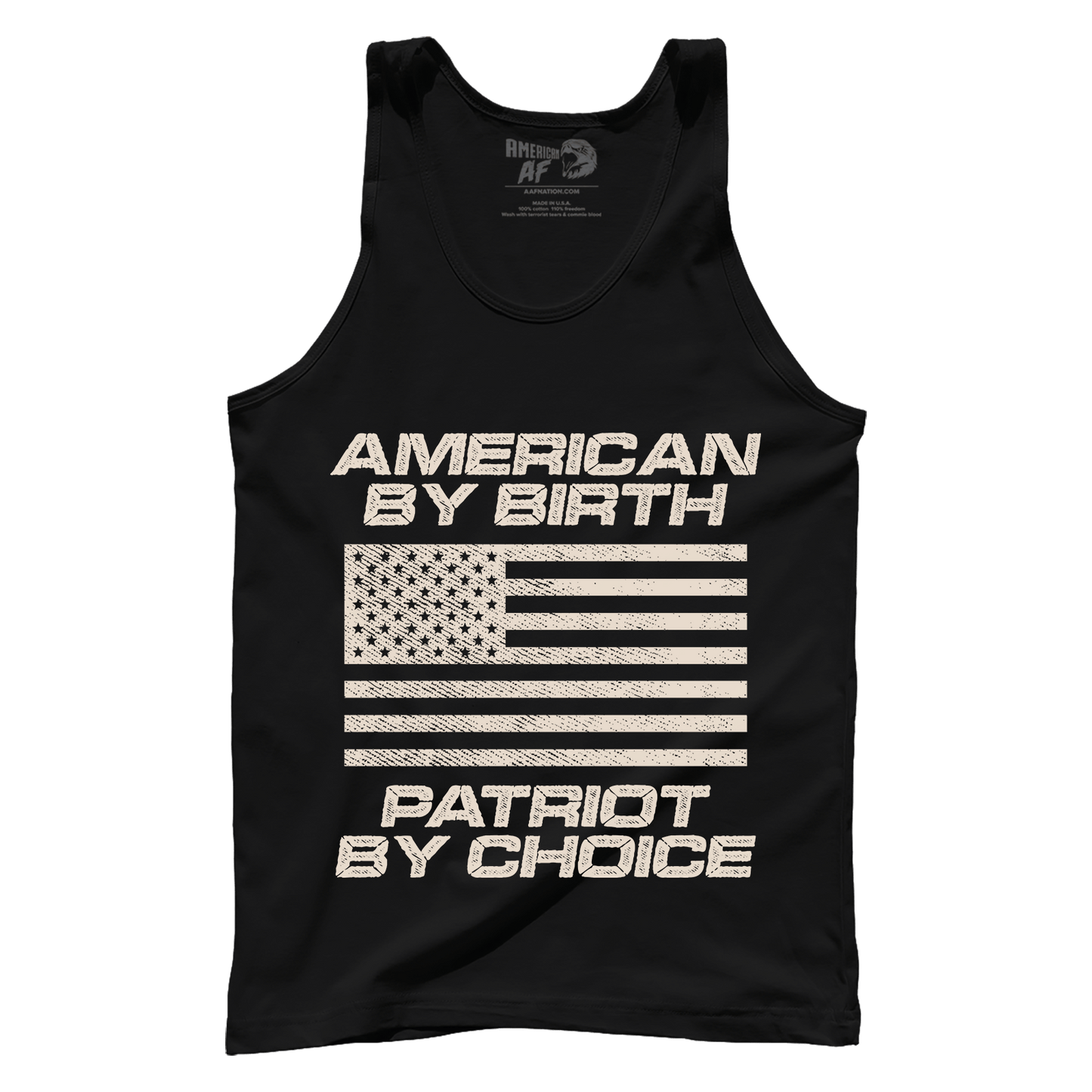 T-shirt Premium Mens Tank / Black / XS American by Birth