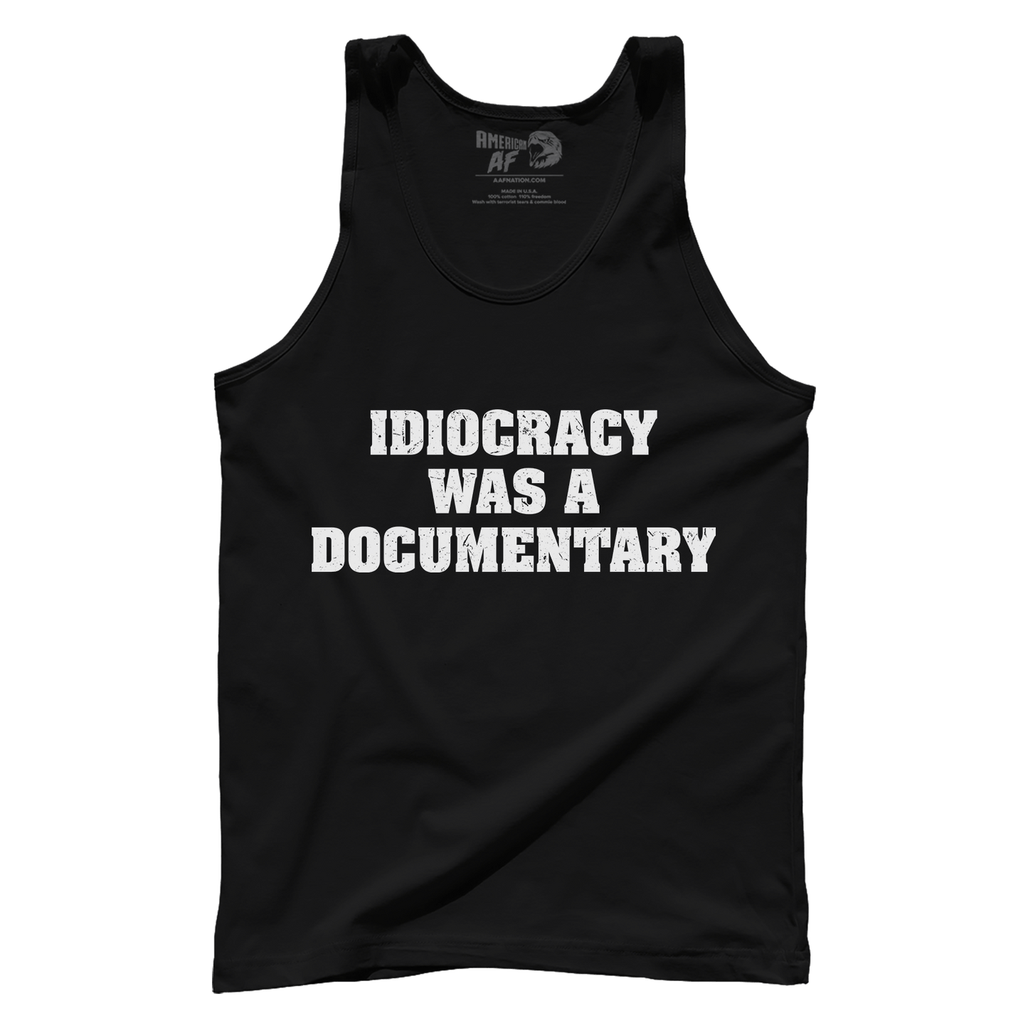 T-shirt Premium Mens Tank / Black / XS Idiocracy was a Documentary