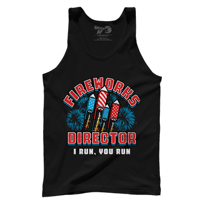 T-shirt Premium Mens Tank / Black / XS Fireworks Director