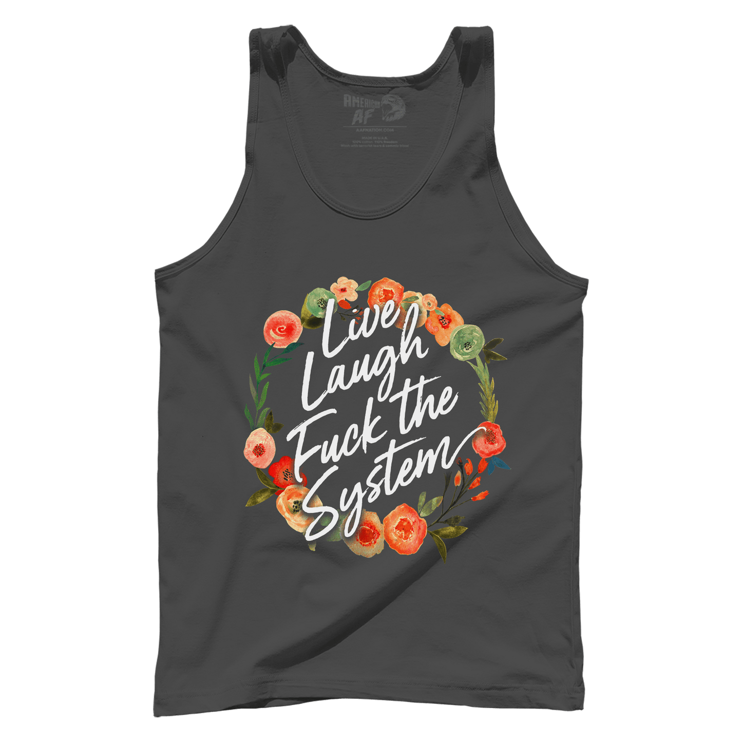 T-shirt Premium Mens Tank / Dark Grey / XS Live Laugh