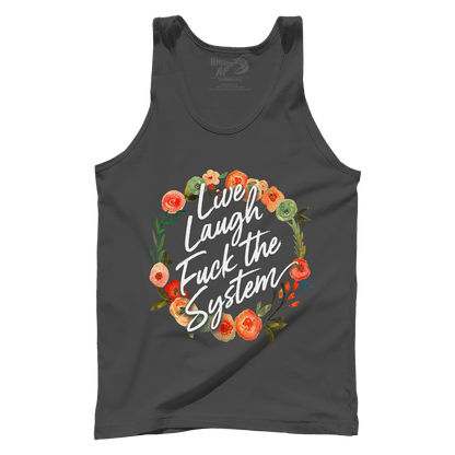 T-shirt Premium Mens Tank / Dark Grey / XS Live Laugh