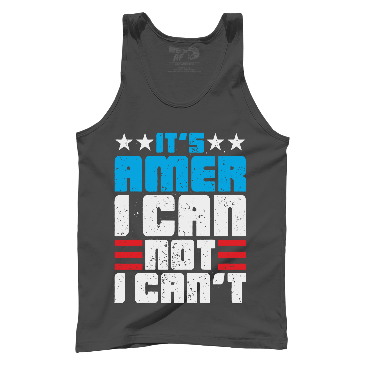 Apparel Premium Mens Tank / Dark Grey / XS Amer I Can