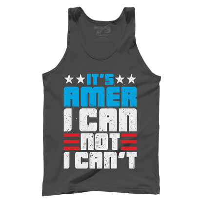 Apparel Premium Mens Tank / Dark Grey / XS Amer I Can