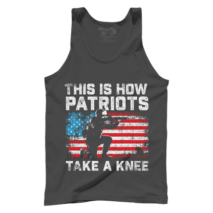 T-shirt Premium Mens Tank / Dark Grey / XS Patriots Take a Knee