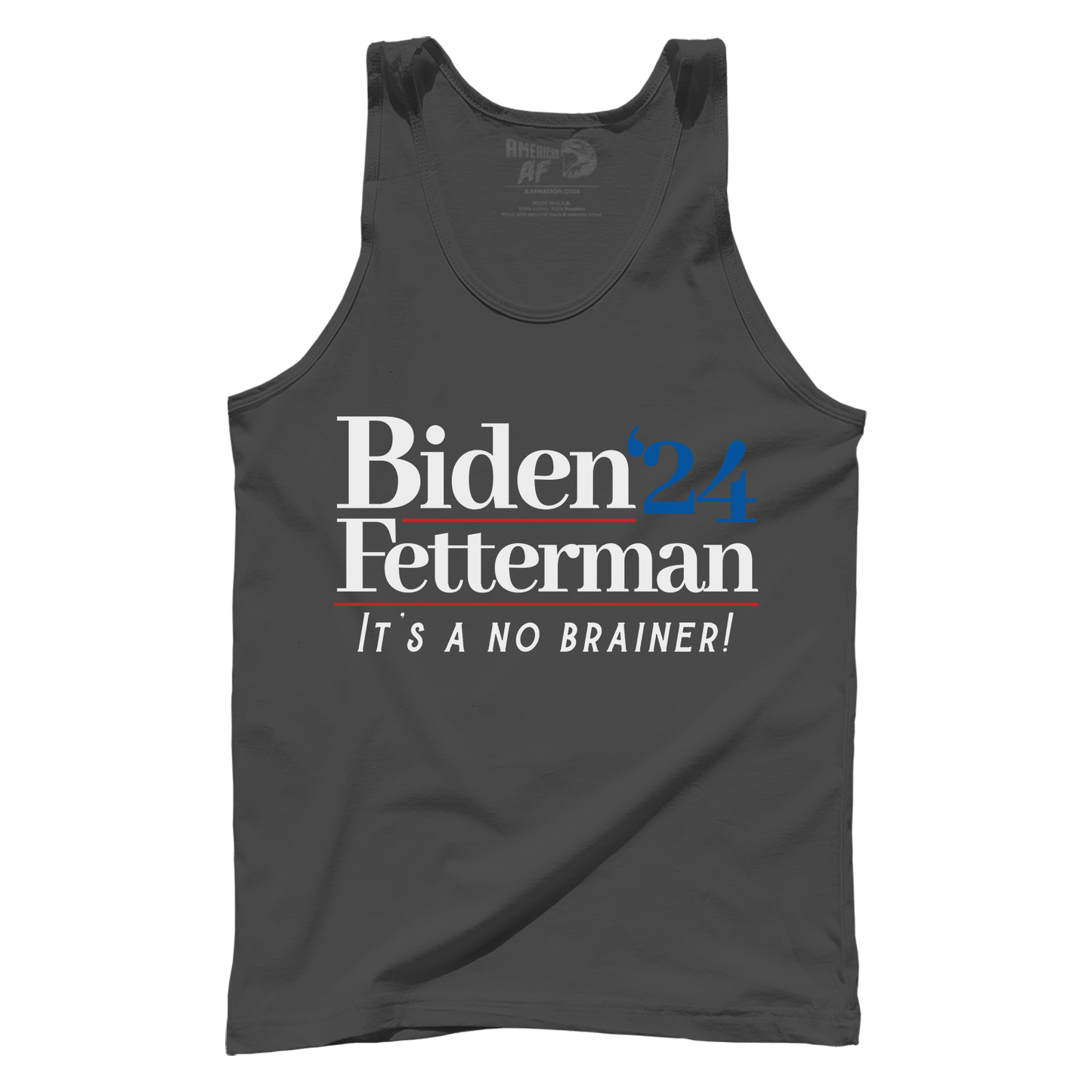 T-shirt Premium Mens Tank / Dark Grey / XS Biden Fetterman