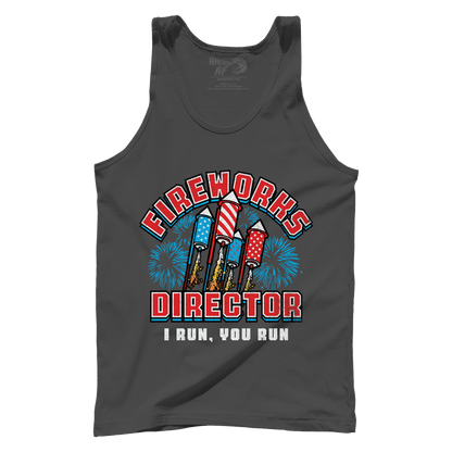 T-shirt Premium Mens Tank / Dark Grey / XS Fireworks Director