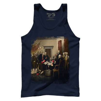 T-shirt Premium Mens Tank / Navy / XS Party Like Our Forefathers