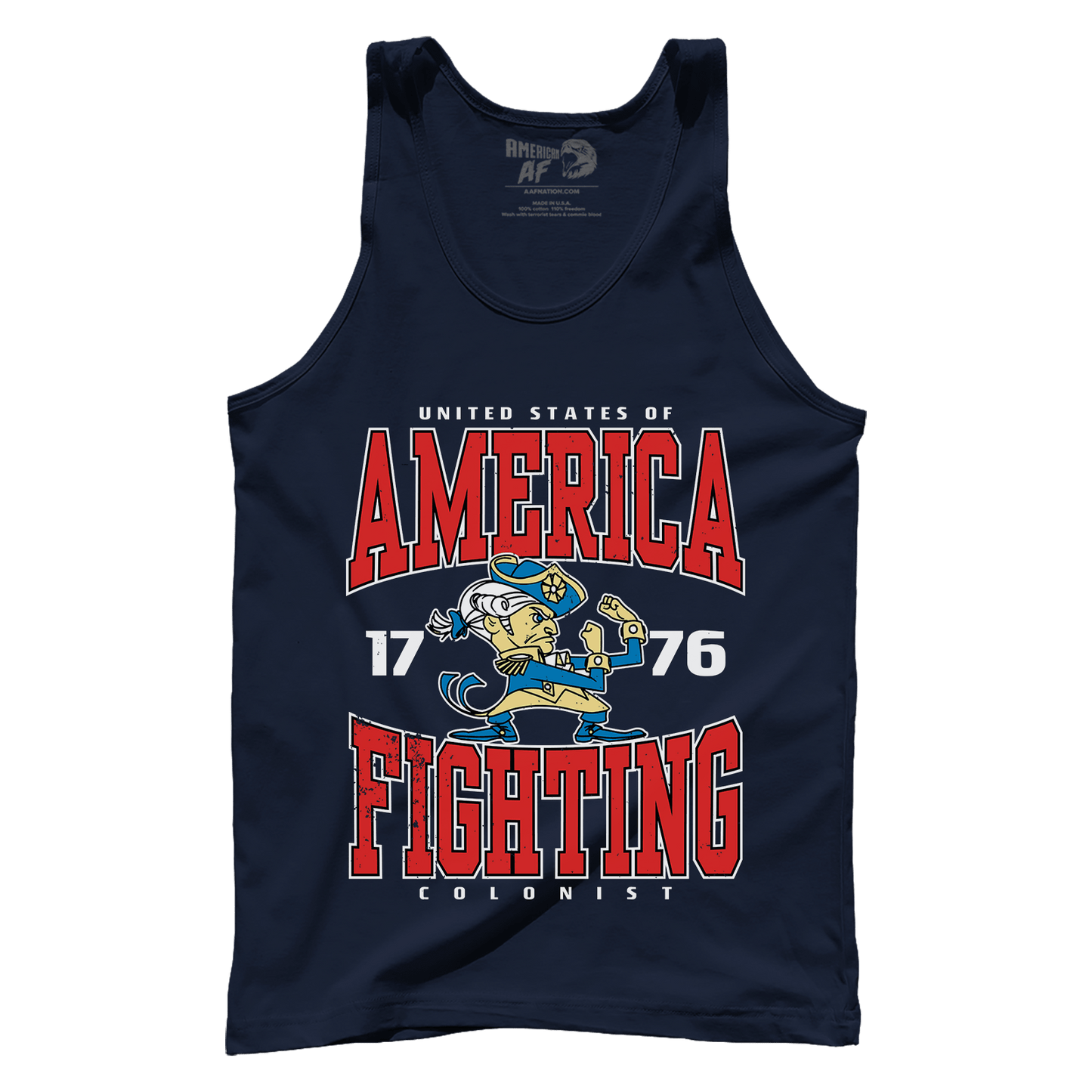 Apparel Premium Mens Tank / Navy / XS America Fighting