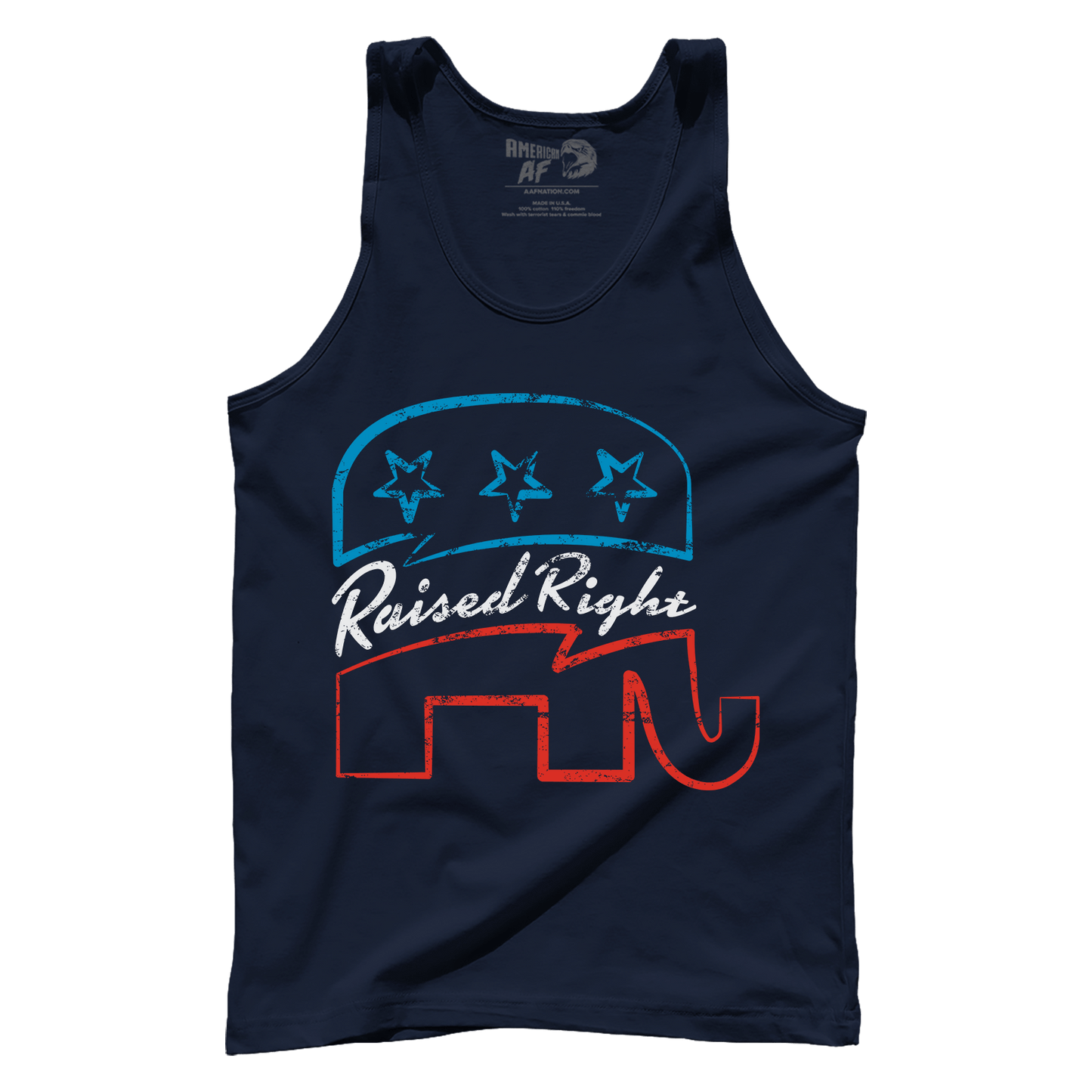 T-shirt Premium Mens Tank / Navy / XS Raised Right